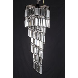Impex Lighting Toronto 9 Light Gun Metal Smoked Crystal Flush Fitting Impex Lighting Toronto 9 Light Gun Metal Smoked Crystal Flush Fitting