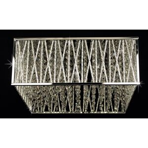 Netlighting Melenki 4 Light Polished Chrome Crystal Flush Ceiling Light - Ceiling Light Netlighting Melenki 4 Light Polished Chrome Crystal Flush Ceiling Light - Ceiling Light