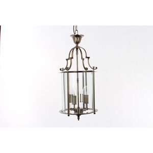 Impex Lighting Colchester 4 Light Aged Brass Indoor Lantern Impex Lighting Colchester 4 Light Aged Brass Indoor Lantern