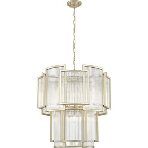 Impex Lighting Antigua 8 Light Gold Crystal Pendant Ceiling Light Impex Lighting Antigua 8 Light Gold Crystal Pendant Ceiling Light