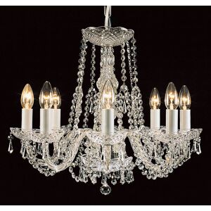 Impex Lighting Modra Crystal Strass 8 Arm Chandelier Impex Lighting Modra Crystal Strass 8 Arm Chandelier