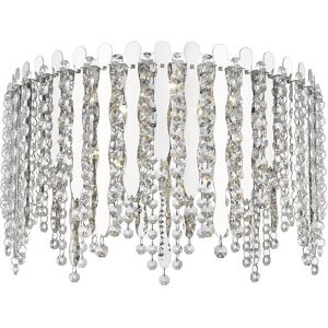Impex Lighting Belize 5 Light LED Flush Ceiling Light Chrome Crystal Ceiling Light Impex Lighting Belize 5 Light LED Flush Ceiling Light Chrome Crystal Ceiling Light