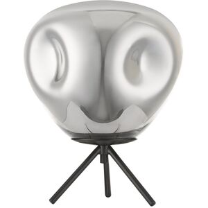 Impex Lighting Nina 1 Light Table Lamp Chrome Black Impex Lighting Nina 1 Light Table Lamp Chrome Black