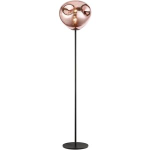 Impex Lighting Nina 1 Light Floor Lamp Copper Black Impex Lighting Nina 1 Light Floor Lamp Copper Black