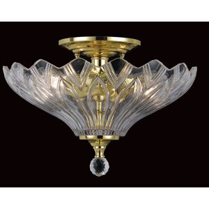 Impex Lighting Dallas Polished Brass Bowl Semi Flush Ceiling Light Impex Lighting Dallas Polished Brass Bowl Semi Flush Ceiling Light