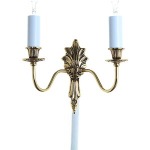 Impex Lighting Goodwood Polished Brass Candle Wall Lamp Impex Lighting Goodwood Polished Brass Candle Wall Lamp
