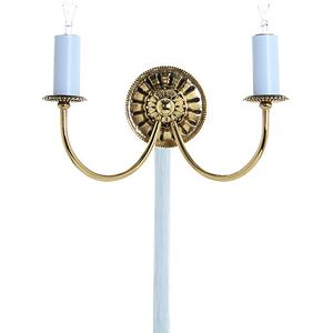 Impex Lighting Solar Polished Brass Candle Wall Lamp Impex Lighting Solar Polished Brass Candle Wall Lamp