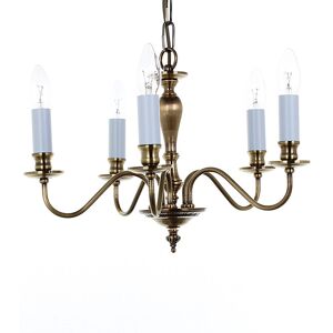 Impex Lighting Georgian Light Bronze 5 Arm Chandelier Impex Lighting Georgian Light Bronze 5 Arm Chandelier