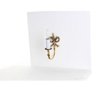 Impex Lighting Richmond Polished Brass Candle Wall Lamp Impex Lighting Richmond Polished Brass Candle Wall Lamp