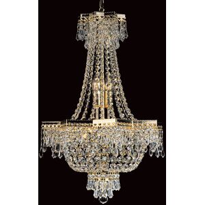 Impex Lighting Star Empire Strass Gold 5 Light Chandelier Impex Lighting Star Empire Strass Gold 5 Light Chandelier