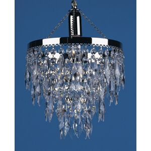Impex Lighting Halle Nickel Plated Strass Pendant Ceiling Light Impex Lighting Halle Nickel Plated Strass Pendant Ceiling Light