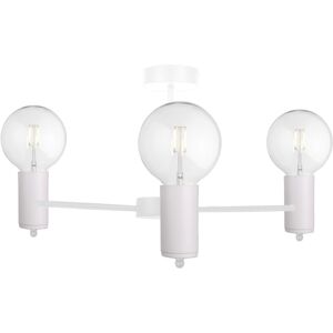 Keter Lighting Arde Multi Arm Semi Flush Ceiling Light - White - 60cm - E27 Keter Lighting Arde Multi Arm Semi Flush Ceiling Light - White - 60cm - E27