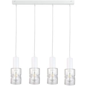 Keter Lighting Cross Bar Pendant Ceiling Light White, 60cm, 4x E27 Keter Lighting Cross Bar Pendant Ceiling Light White, 60cm, 4x E27