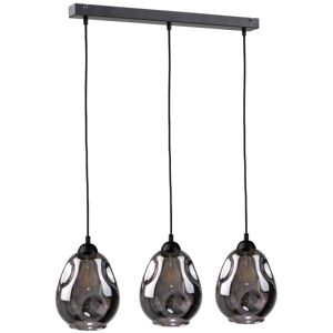 Keter Lighting Loki Bar Pendant Ceiling Light Black, 60cm, 3x E27 Keter Lighting Loki Bar Pendant Ceiling Light Black, 60cm, 3x E27