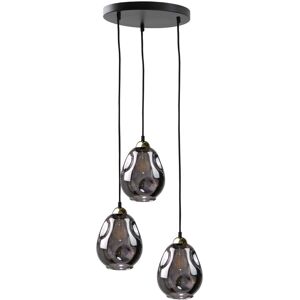 Keter Lighting Loki Cluster Pendant Ceiling Light Black, 30cm, 3x E27 Keter Lighting Loki Cluster Pendant Ceiling Light Black, 30cm, 3x E27