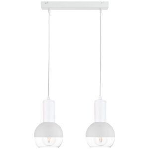 Keter Lighting Ice Bar Pendant Ceiling Light - White - 50cm - E27 Keter Lighting Ice Bar Pendant Ceiling Light - White - 50cm - E27