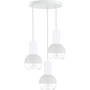 Keter Lighting Ice Cluster Pendant Ceiling Light White, 30cm, 3x E27 Keter Lighting Ice Cluster Pendant Ceiling Light White, 30cm, 3x E27