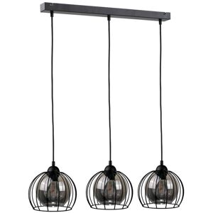 Keter Lighting Solo Bar Pendant Ceiling Light Black, 60cm, 3x E27 Keter Lighting Solo Bar Pendant Ceiling Light Black, 60cm, 3x E27
