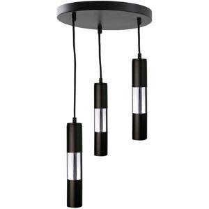 Keter Lighting Magnum Cluster Pendant Ceiling Light Black, Silver, 30cm, 3x GU10 Keter Lighting Magnum Cluster Pendant Ceiling Light Black, Silver, 30cm, 3x GU10