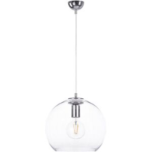 Keter Lighting Noe Dome Pendant Ceiling Light Silver, 30cm, 1x E27 Keter Lighting Noe Dome Pendant Ceiling Light Silver, 30cm, 1x E27