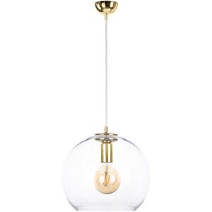 Keter Lighting Noe Dome Pendant Ceiling Light Gold, 30cm, 1x E27 Keter Lighting Noe Dome Pendant Ceiling Light Gold, 30cm, 1x E27