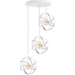 Keter Lighting Pola Cluster Pendant Ceiling Light White, 35cm, 3x E27 Keter Lighting Pola Cluster Pendant Ceiling Light White, 35cm, 3x E27