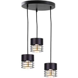 Keter Lighting Elle Cluster Pendant Ceiling Light Black, 32cm, 3x E27 Keter Lighting Elle Cluster Pendant Ceiling Light Black, 32cm, 3x E27