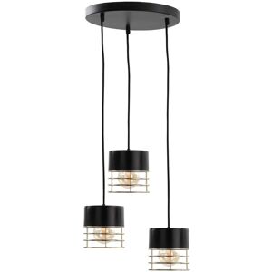 Keter Lighting Royal Cluster Pendant Ceiling Light Black, 32cm, 3x E27 Keter Lighting Royal Cluster Pendant Ceiling Light Black, 32cm, 3x E27