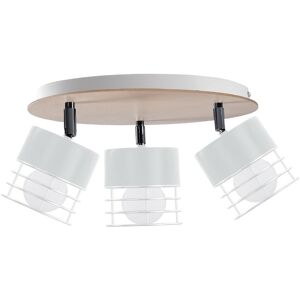 Keter Lighting Casa Ceiling Spotlight Clusters White, Wood, 32cm, 3x E27 Keter Lighting Casa Ceiling Spotlight Clusters White, Wood, 32cm, 3x E27