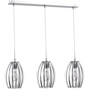 Keter Lighting Saya Bar Pendant Ceiling Light Grey, 60cm, 3x E27 Keter Lighting Saya Bar Pendant Ceiling Light Grey, 60cm, 3x E27