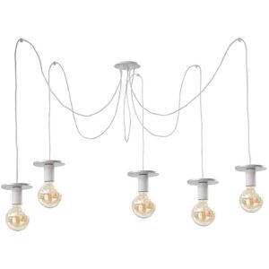 Keter Lighting Saturn Cluster Pendant Ceiling Light Silver, 5x E27 Keter Lighting Saturn Cluster Pendant Ceiling Light Silver, 5x E27