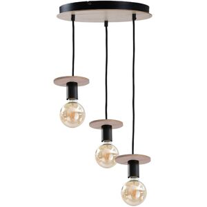 Keter Lighting Saturn Cluster Pendant Ceiling Light Natural, Black, 30cm, 3x E27 Keter Lighting Saturn Cluster Pendant Ceiling Light Natural, Black, 30cm, 3x E27
