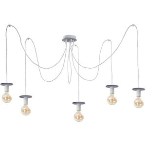 Keter Lighting Saturn Cluster Pendant Ceiling Light Grey, 5x E27 Keter Lighting Saturn Cluster Pendant Ceiling Light Grey, 5x E27