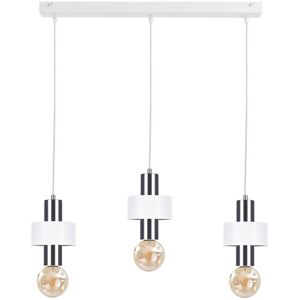 Keter Lighting Unica Bar Ceiling Light White Silver 60cm - Ceiling Light Keter Lighting Unica Bar Ceiling Light White Silver 60cm - Ceiling Light