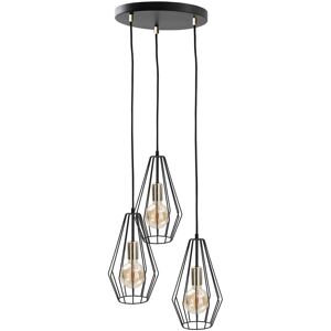 Keter Lighting Lex Cluster Pendant Ceiling Light Gold, 32cm, 3x E27 Keter Lighting Lex Cluster Pendant Ceiling Light Gold, 32cm, 3x E27