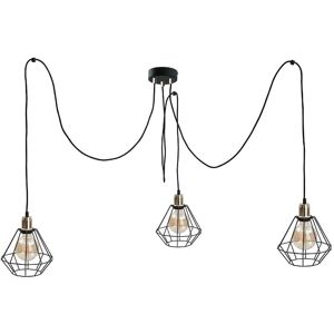 Keter Lighting Foskal Cluster Pendant Ceiling Light Gold, 3x E27 Keter Lighting Foskal Cluster Pendant Ceiling Light Gold, 3x E27