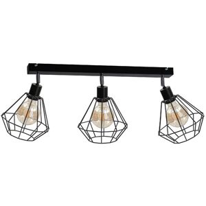 Keter Lighting Foskal Ceiling Spotlight Bar Black, 65cm, 3x E27 Keter Lighting Foskal Ceiling Spotlight Bar Black, 65cm, 3x E27