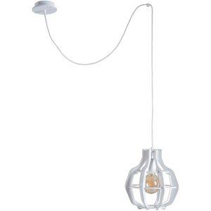 Keter Lighting Bento E27 Pendant Ceiling Light White - Pendant Light Keter Lighting Bento E27 Pendant Ceiling Light White - Pendant Light