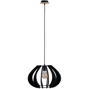 Keter Lighting Nora Wire Frame Pendant Ceiling Light Black, 44.5cm, 1x E27 Keter Lighting Nora Wire Frame Pendant Ceiling Light Black, 44.5cm, 1x E27