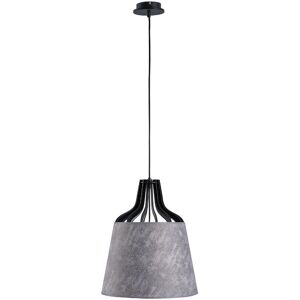 Keter Lighting Ivo Dome Pendant Ceiling Light Grey, 38cm, 1x E27 Keter Lighting Ivo Dome Pendant Ceiling Light Grey, 38cm, 1x E27