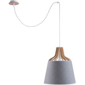 Keter Lighting Ivone Dome Pendant Ceiling Light Grey, 38cm, 1x E27, 200cm Wire Keter Lighting Ivone Dome Pendant Ceiling Light Grey, 38cm, 1x E27, 200cm Wire