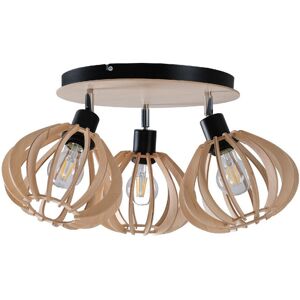 Keter Lighting Nicoleta Ceiling Spotlight Clusters Black, 32cm, 3x E27 Keter Lighting Nicoleta Ceiling Spotlight Clusters Black, 32cm, 3x E27