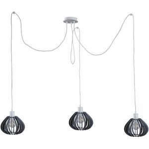 Keter Lighting Nicoleta Cluster Pendant Ceiling Light Grey, 3x E27 Keter Lighting Nicoleta Cluster Pendant Ceiling Light Grey, 3x E27
