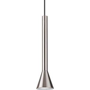 Ideal Lux Diesis LED Slim Dome Pendant Light - Nickel - Ceiling Light Ideal Lux Diesis LED Slim Dome Pendant Light - Nickel - Ceiling Light