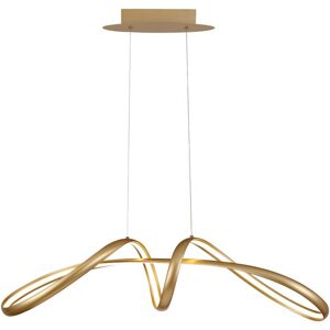 Luminosa Lighting Harford Dimmable Large Oval Ceiling Pendant, 39W LED, 3000K, 1950lm, Sand Gold Luminosa Lighting Harford Dimmable Large Oval Ceiling Pendant, 39W LED, 3000K, 1950lm, Sand Gold