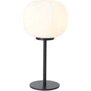 Luminosa Lighting Cheektowaga Small Oval Ball Tall Table Lamp E27 Matt Black Base With Frosted White Glass Globe Luminosa Lighting Cheektowaga Small Oval Ball Tall Table Lamp E27 Matt Black Base With Frosted White Glass Globe