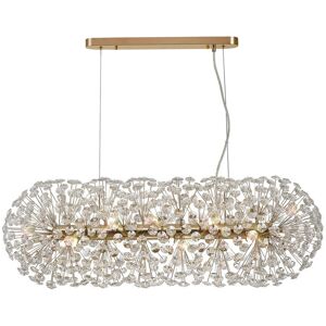 Luminosa Salisbury Oblong Linear Ceiling Pendant - G9, French Gold, Crystal Luminosa Salisbury Oblong Linear Ceiling Pendant - G9, French Gold, Crystal