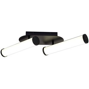 Luminosa Lighting Glen Ceiling Lamp, 2 Light 9W LED, 4000K, 1153lm, IP44, Sand Black Luminosa Lighting Glen Ceiling Lamp, 2 Light 9W LED, 4000K, 1153lm, IP44, Sand Black