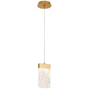 Luminosa Lighting Boston Medium Ceiling Pendant 2m, 4.5W LED, 3000K, 160lm, Painted Brushed Gold Luminosa Lighting Boston Medium Ceiling Pendant 2m, 4.5W LED, 3000K, 160lm, Painted Brushed Gold
