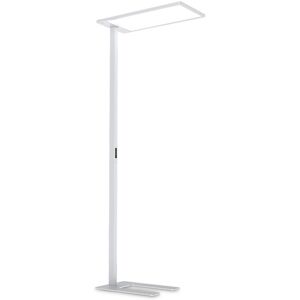 Ideal Lux COMFORT Dimmable LED Floor Lamp - 4000K, White, Metal & Glass Ideal Lux COMFORT Dimmable LED Floor Lamp - 4000K, White, Metal & Glass